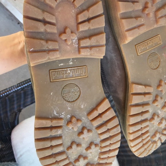 Timberland WOMEN'S 6" PREMIUM LEATHER BOOTS WATERPROOF Lace Up Grey Sz 9 - Picture 8 of 10